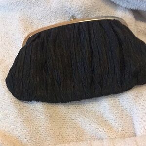 Neiman Marcus Black Textured Crossbody Bag